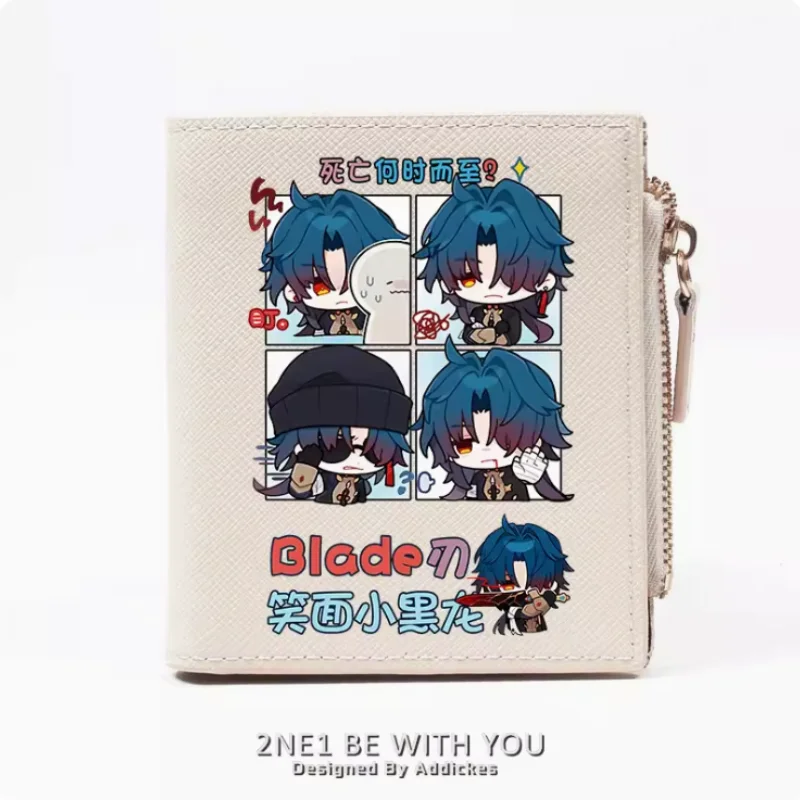 Anime Honkai: Star Rail Blade Zipper Fashion Wallets PU Purse Card Holder Money Bag Gift B441 Cosplay
