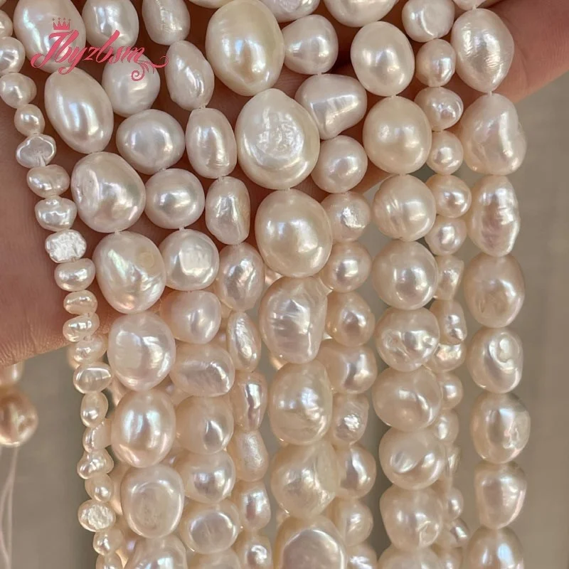 Natural Freshwater Pearl Beads, freeform, approx 11-12mm, 35cm