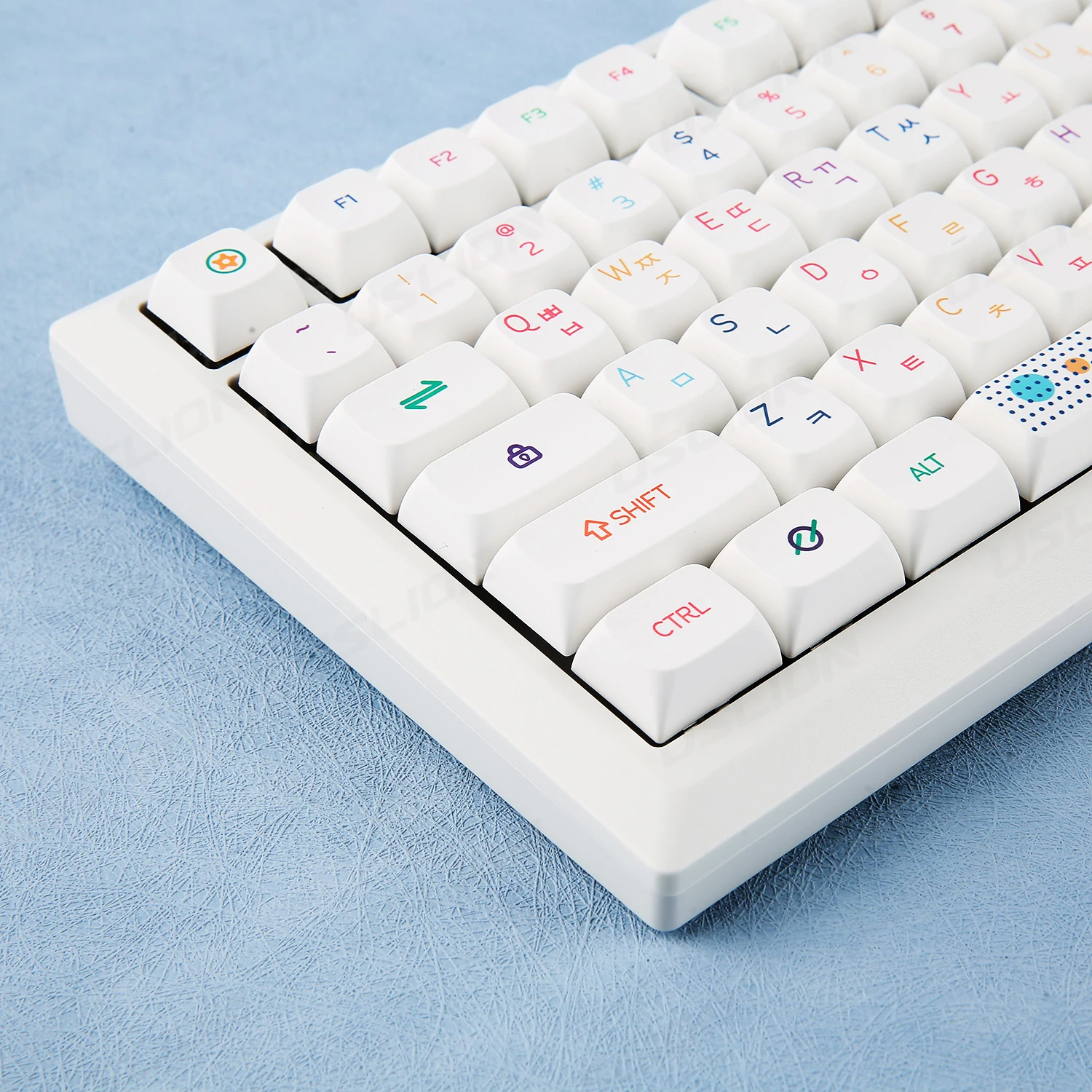 Neon Theme 127 keys PBT Keycaps XDA Profile English Korean Thai For