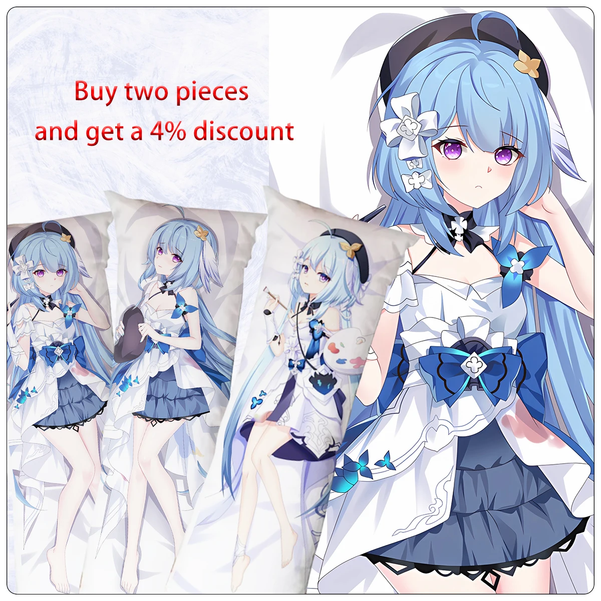 

Dakimakura Anime Honkai Impact 3 Griseo Hugging Body Pillow Cover Holiday Gifts Double-Side Print 2WAY Griseo Pillowcase