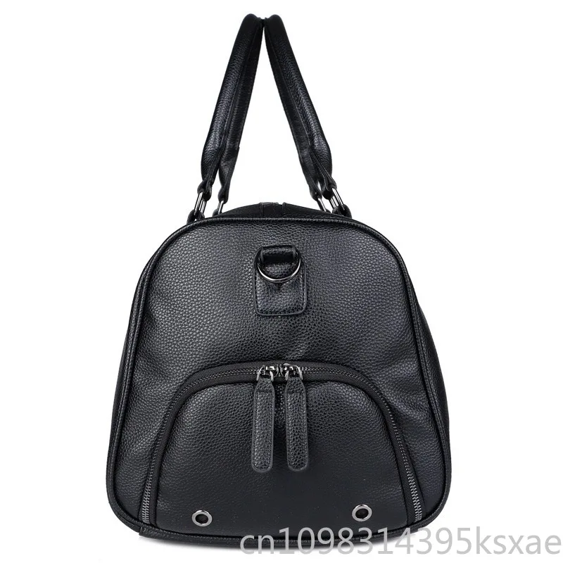 Men's Travel Bag Luxury Large Capacity  Luggage Duffle Bag Leather Portable Durable Crossbody Gym Purse Handbag Luggage Outdoor - 2