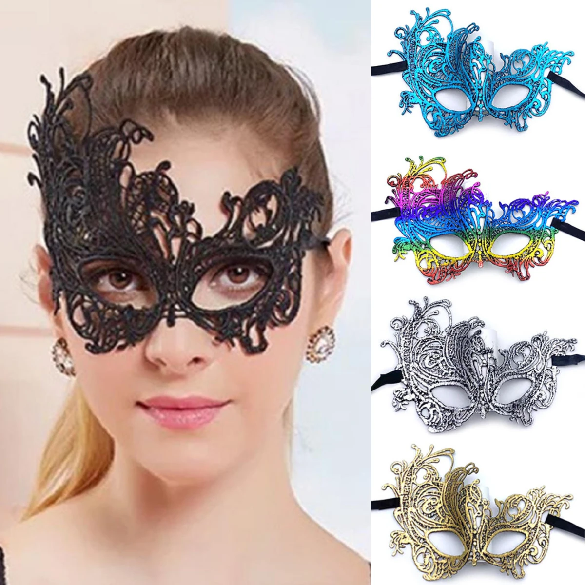 

Lace Mask Female Halloween Half Face Eye Mask