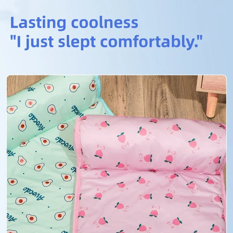 Cooling Dog Mat Breathable Pet Bed For Summer And Indoor Use_voghion.com