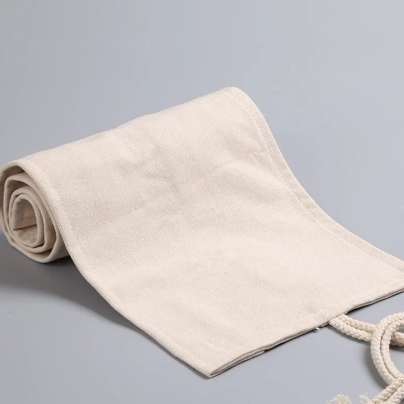 연필 케이스 학교 용품 학생 미술 펜 가방 파우치 캔버스 펜 랩 롤 메이크업 화장품 브러쉬 펜 보관 문구