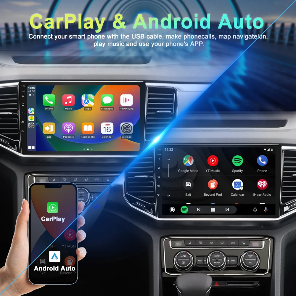 Autoradio Android 10" Pour Volkswagen Crafter 2017-2022 - 2Go/64Go, CarPlay, Android Auto, GPS, WiFi