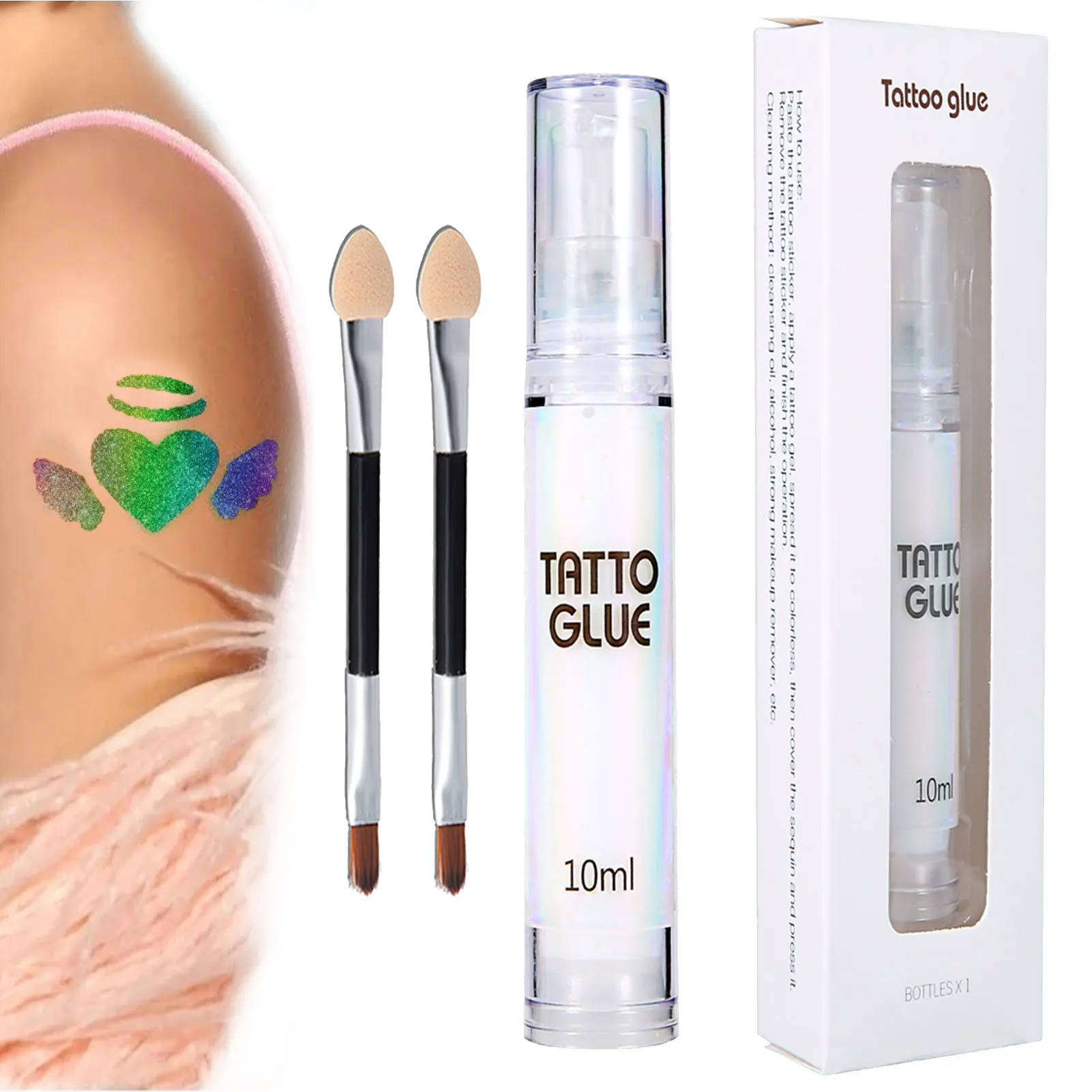 Tattoo Glue Eye Glitter Primer Gel Sequined Primer Makeup Cream Waterproof Sequin Glitter Eyeshadow Glue Korean Cosmetics