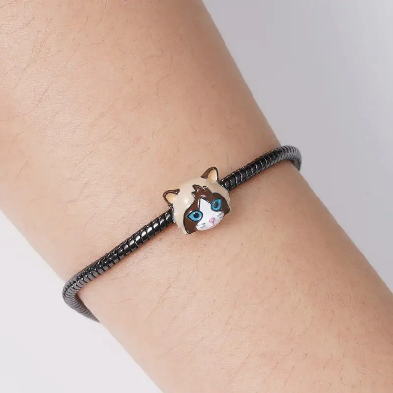 Fine 925 Silver Fit Original Bracelet Europe Cute Cartoon Doll Series Dangle Charm Beads Necklace Pendant Diy Women Jewelry Gift 6