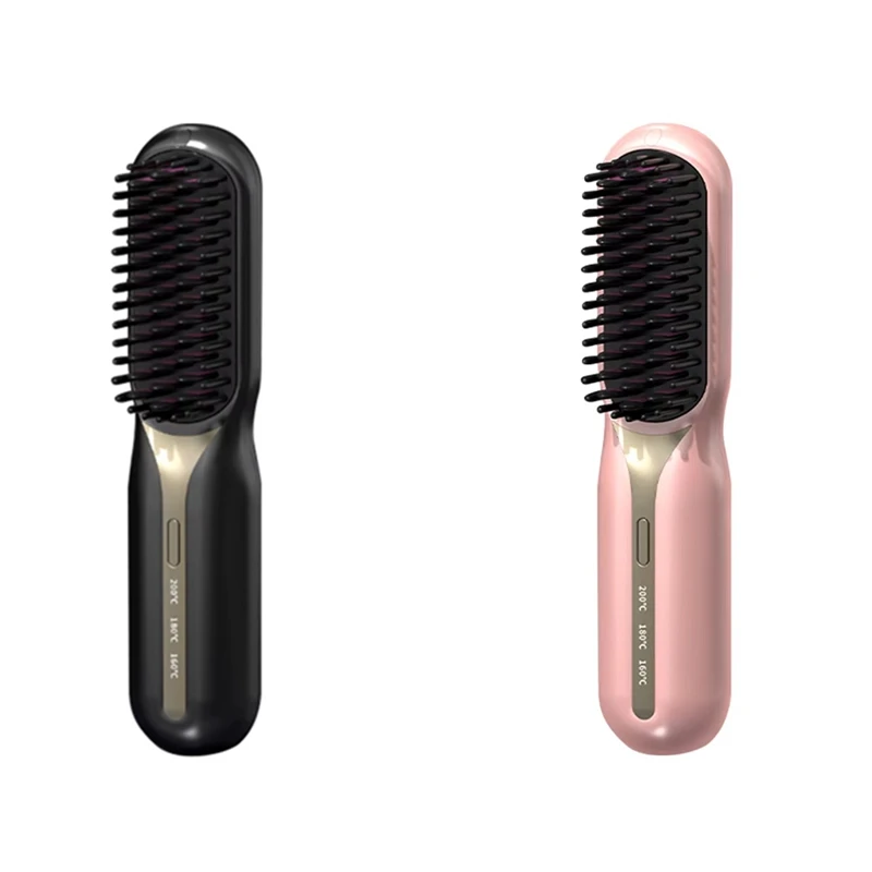 B58B-Electric Hot Comb Hair Straightener-Fast Heating, Portable, Anti-Scald, Ideal For Travel, Beard & Hair Styling