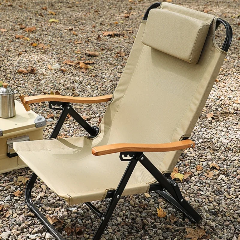 Angle Adjustable Camping Fishing Chair With Detachable Pillows for Camping Fishing Hiking