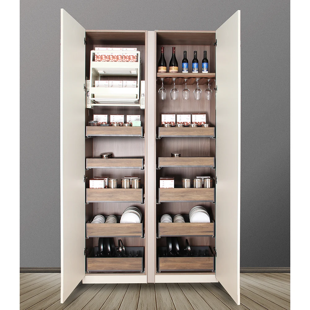Top Quality Kitchen Pantry Lifter Pantry Pull Down Basket Shelf Tall Cabinet Elevator GSJ-600