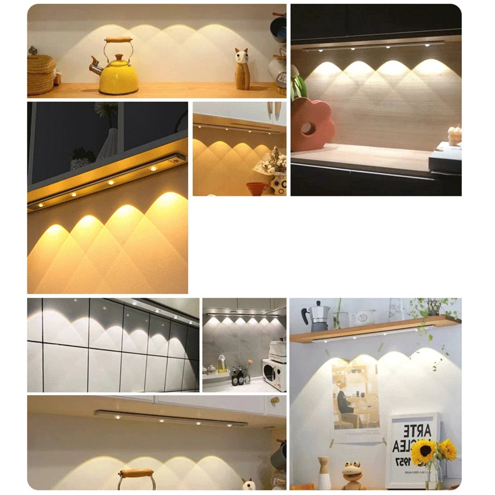 USB LED Night Light Motion Sensor Wireless Ultra Thin LED Wine cooler Light For Kitchen Cabinet Bedroom Wardrobe Indoor Lighting night light motion sensor night light led night light motion sensor led light motion sensor light led motion sensor light led night lamp led cabinet lights led atmosphere lights
