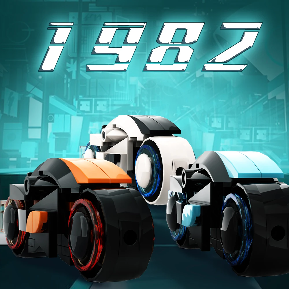 Moc Tron 오토바이 빌딩 블록 클래식 식별기 DIY 모델 라이트 사이클 브릭 세트, 어린이 성인 선물 장난감, 영화 거리 자전거  - AliExpress