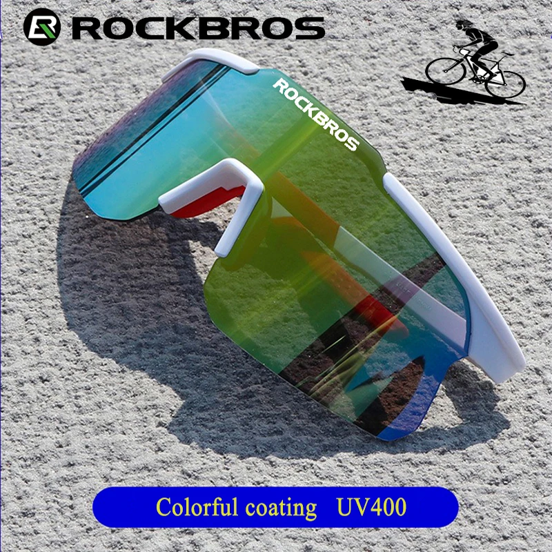 

Lightweight, comfortable, and non irritating for the nose rockbros one piece cycling sunglasses UV400,