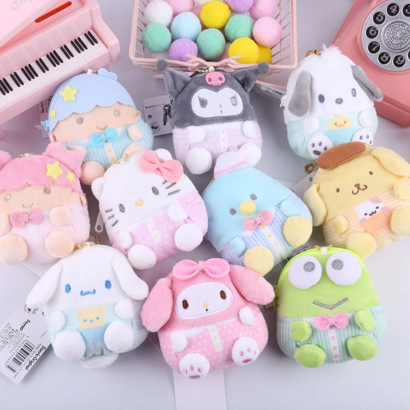 10Cm Lovely Kuromi My Melody portamonete Anime Cartoon peluche bambola  giocattolo peluche peluche bambole bambini regalo di compleanno| | -  AliExpress