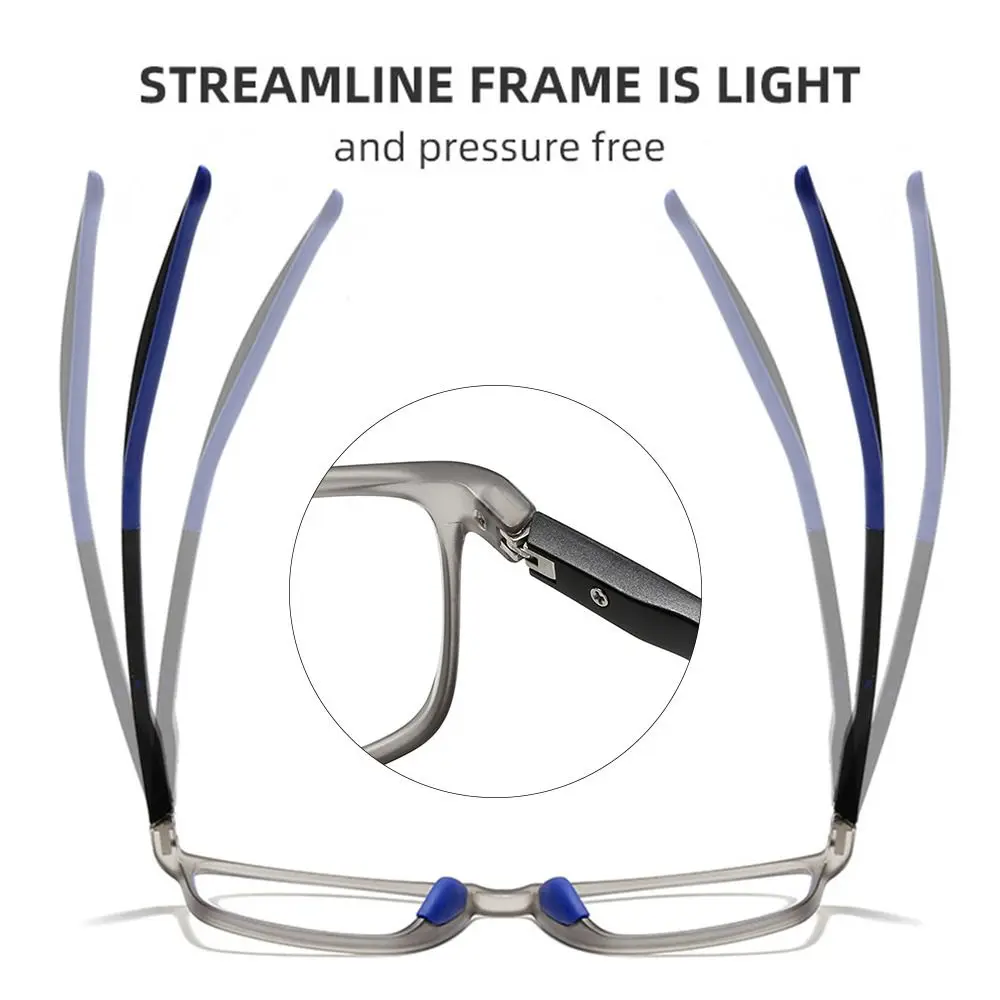 Ultralight TR90 Sport Anti-blue Light Reading Glasses