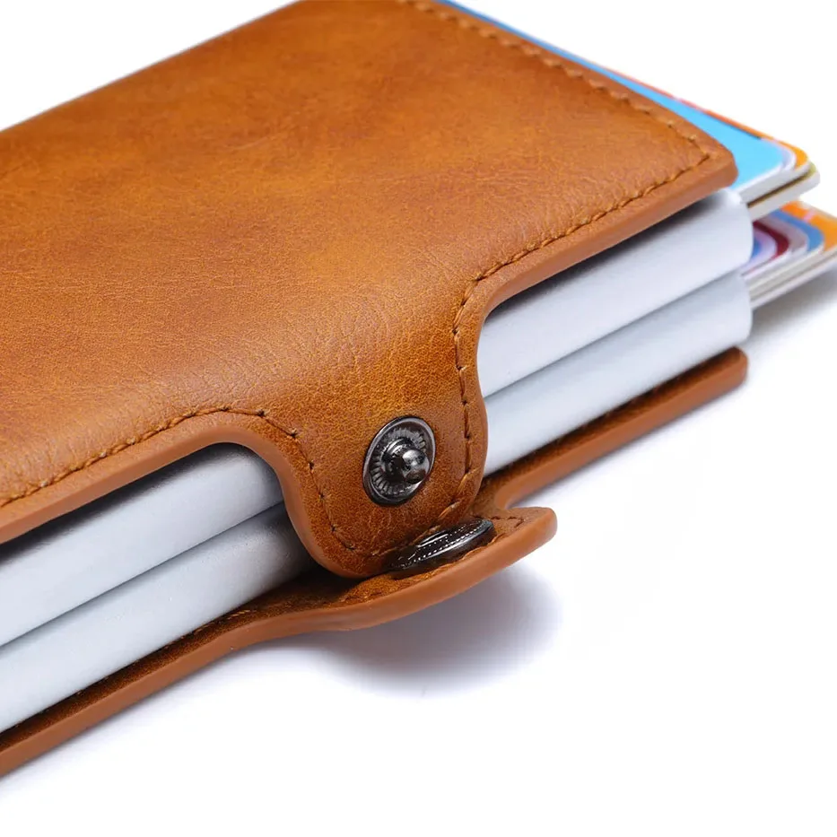 Rfid Men Card Wallets Carbon Fiber Slim Mini Wallet 14 Card Holders Small Money Bag Male Purses 4