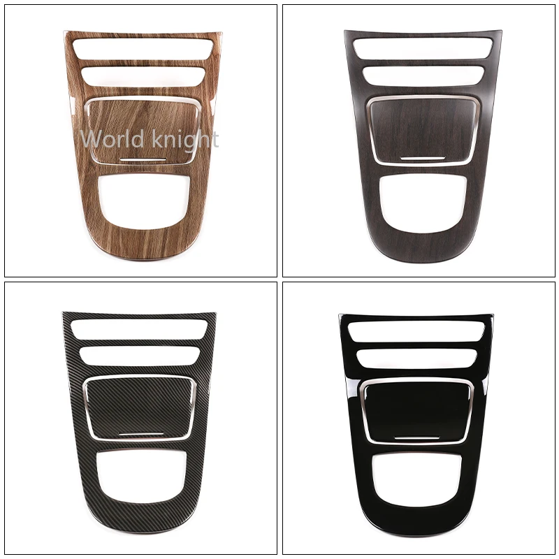 

For Mercedes Benz E Class W213 2016-2021 Car styling ABS Car Center Console Gear Panel Frame Cover Trim Stickers Car Accessories