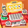 Kids Shopping Cash Register Toys Mini market Receiver Set Simulation Food Calculation Checkout Counter Toy Christmas Gifts 6