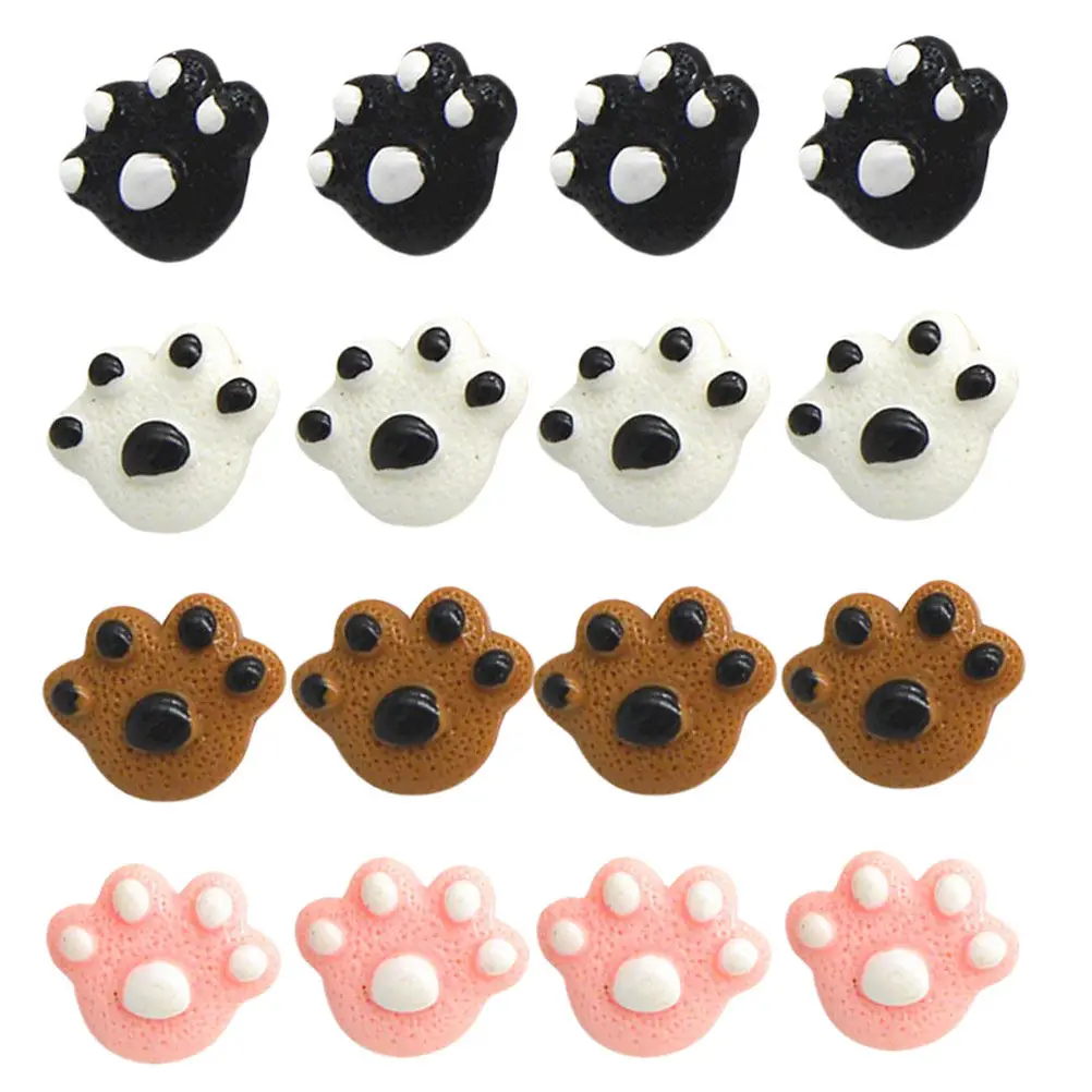 25개 곰발톱 모양 푸시핀 레진 금속 압정, 사무실, 가정, 게시판, 코르크 스트립, 지도 표시, 포스터, 메모 걸이용, 일상용