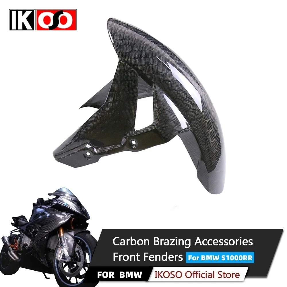 

For BMW S1000RR S1000R S1000XR M1000RR 100% Full Dry 3K Carbon Fiber Front Mudguard Fairing Motorcycle Modification Accessory