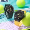 SMAEL 5Alarm Clock 2 Time Digital Watches 8088 Waterproof Men Watch Countdown Stopwatch Led Light Electronic Movement Wristwatch 4