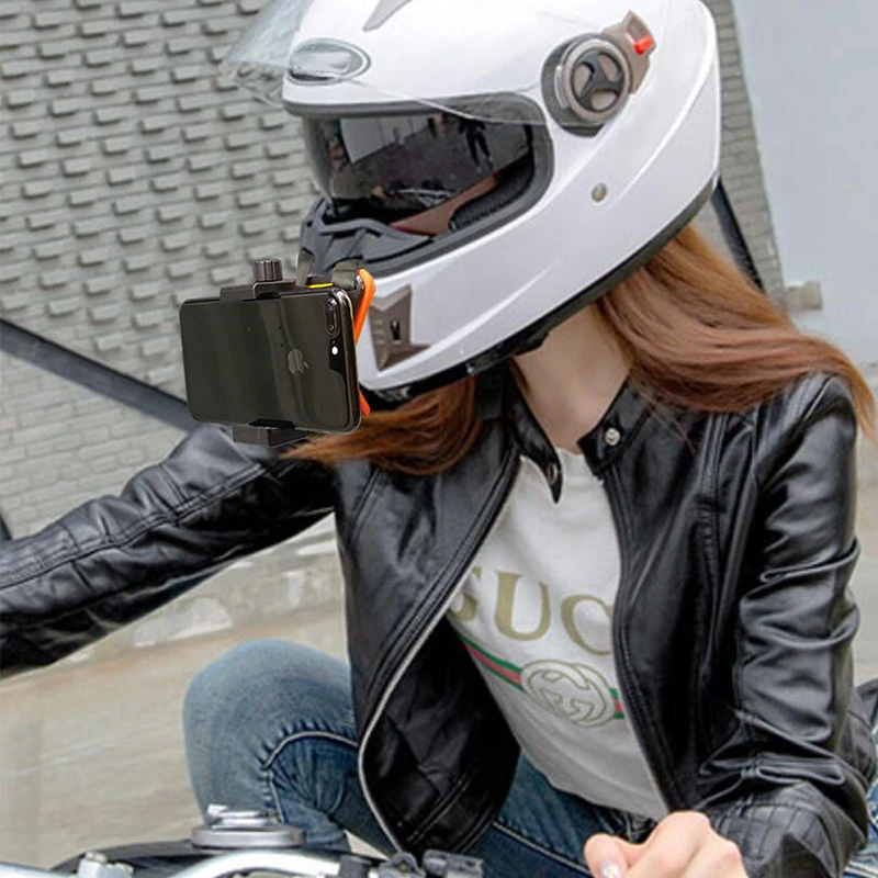 Support casque caméra action 360° réglable - Fixation poitrine téléphone