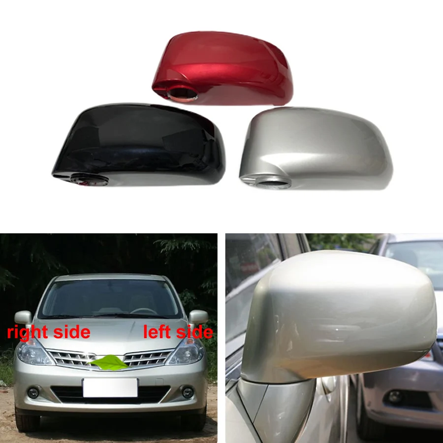 

For Nissan Tiida 2005 2006 2007 2008 2009 2010 Car Accessories Rearview Mirrors Cover Rear View Mirror Shell Color Painted