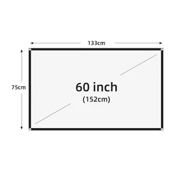 VEIDADZ Portable Foldable High - Density Outdoor Movie Projector Screen - 60 inch