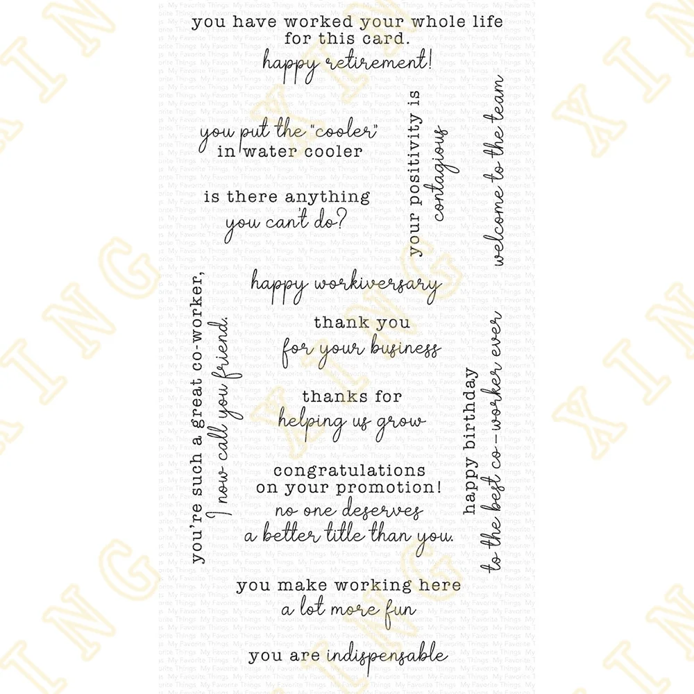 

Breakroom Buddies Clear Silicone Stamps DIY Scrapbook Diary Decoration Embossed Paper Card Album Craft Template New Arrival