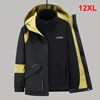 12XL Plus Size Windbreaker Jacket Men Autumn Winter Removable Inner Liner Jacket Coat Fashion Casual Fleece Jackets Big Size 1