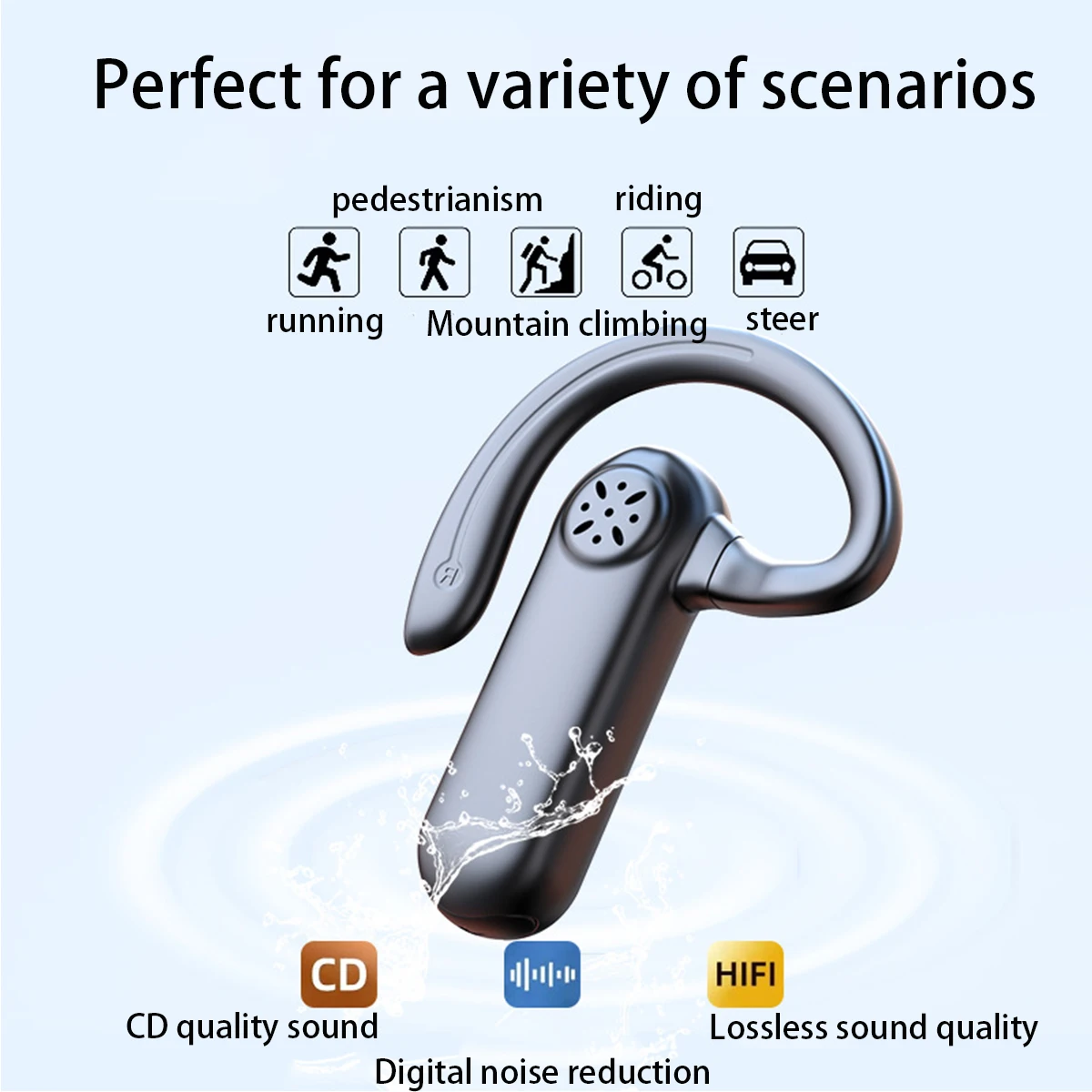 M26 Earphones Bluetooth headphones Handsfree wireless headset Business headset Drive Call Sports earphones for iphone Samsung 4