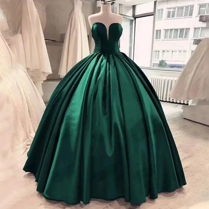 slim fit dress slacks Sequin Lace Ball Gowns Emerald Green Quinceanera Dresses 66661 viniodr –  Viniodress main image 0