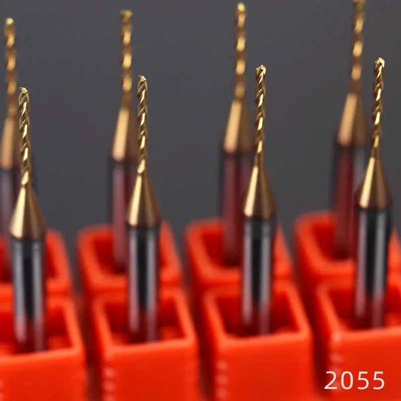 리유 0.32.02mm 마이크로 드릴 초경합금 비트 미니 CNC 구멍 뚫기 3D 생크 직경 4mm D4 금속 철 플라스틱 1개