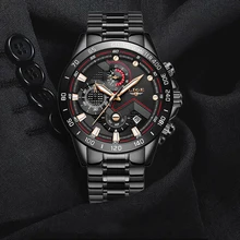 

LIGE Men Watch Military Luxury Sports Quartz Mens Watches Full Steel Waterproof Chronograph Wristwatch Men Relogio Masculino