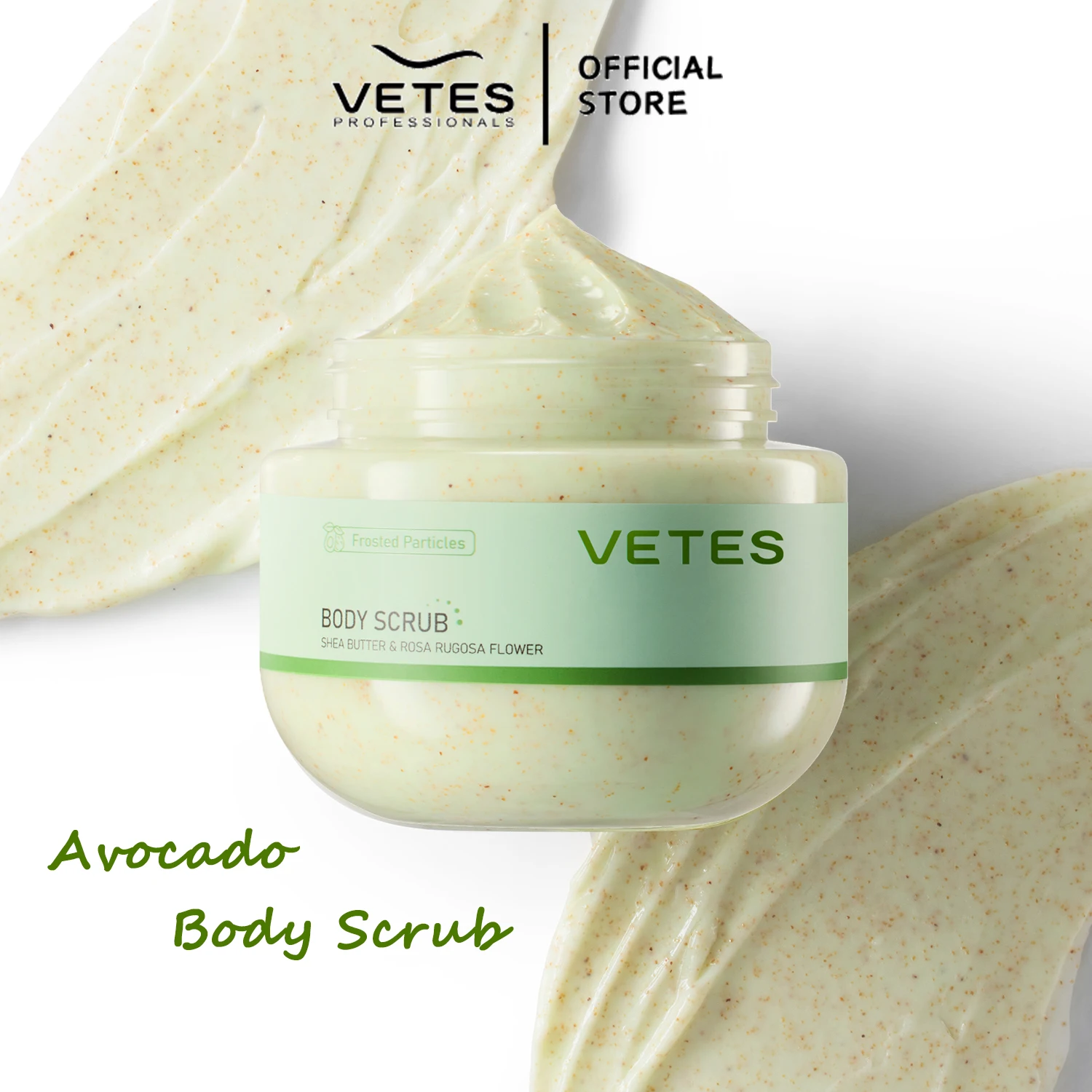 VETES – gommage corporel pour enlever la peau morte, 250g, exfoliant doux, sans Irritation, crème hydratante, nettoie en profondeur, soins du corps