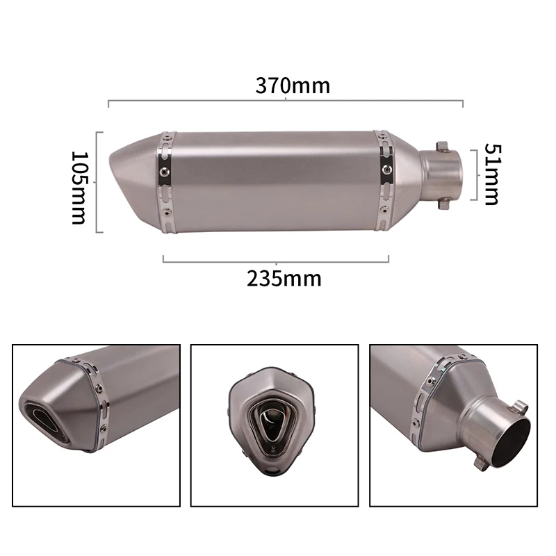 For Kawasaki ER6N ER6F Versys 650 Z650 Ninja650 Full System Motorcycle Exhaust Escape Front Mid Link Pipe Muffler Moto DB Killer - Image 5