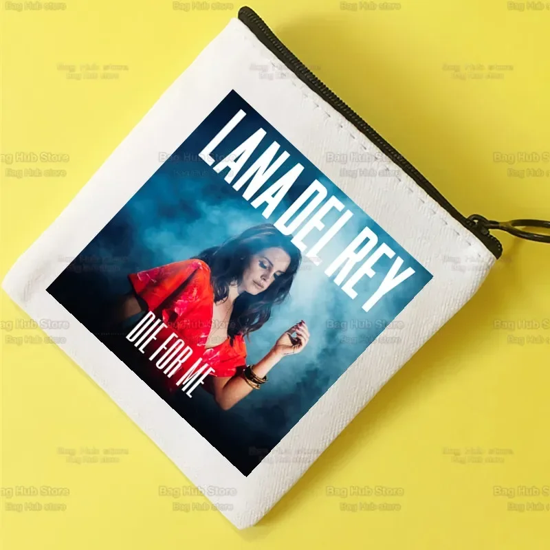 

Лана Дель Рей, Корейская версия, простой кошелек для монет, кошелек, Женский студенческий холщовый симпатичный кошелек для ключей, мини-клатч, маленький кошелек