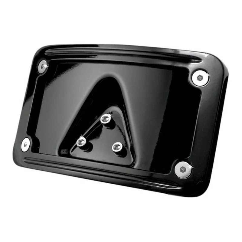 

Motorcycle Curved Laydown License Plate Mount Bracket For Softail 3Hole Mount License Plate Holder Rack Accessories