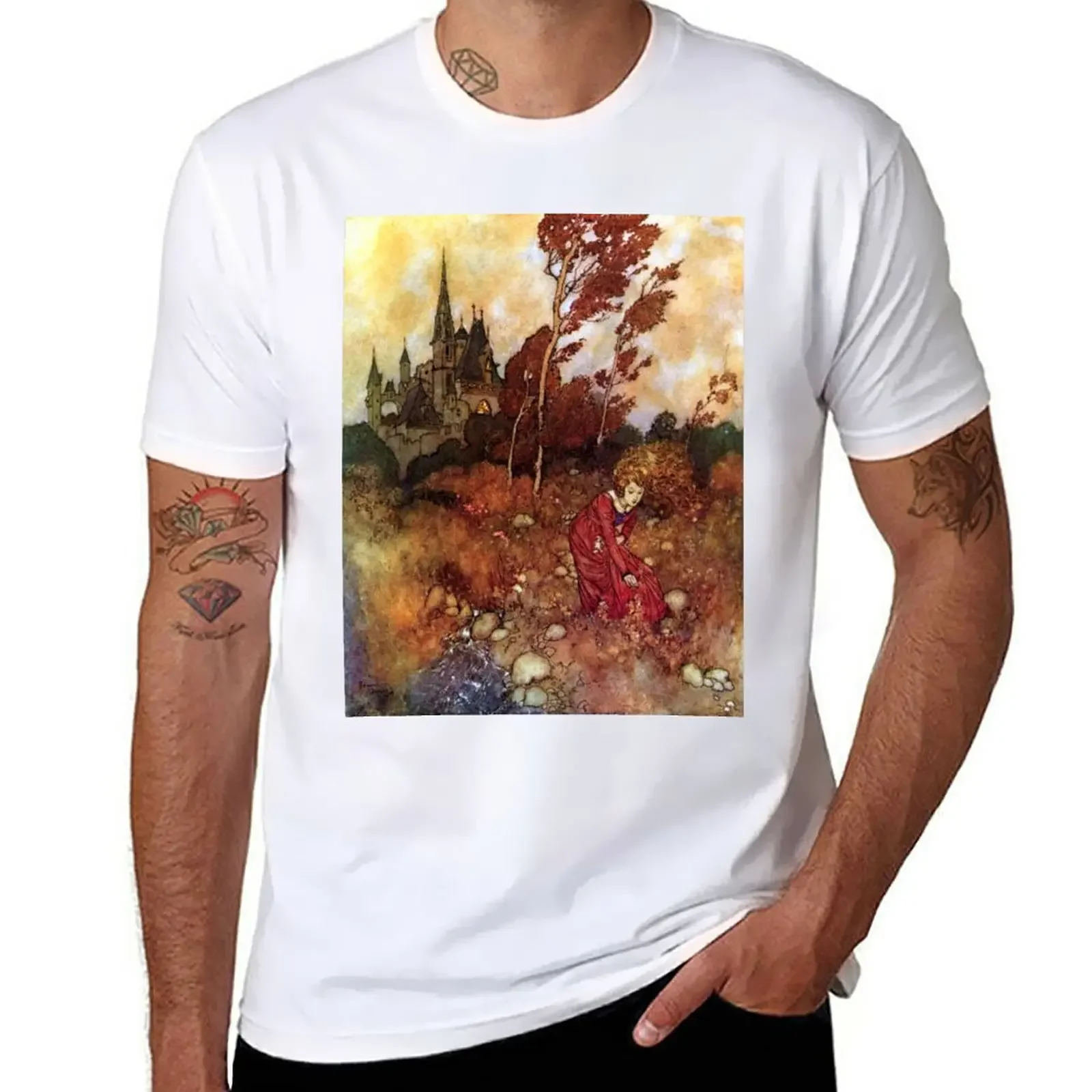 

The Wind's Tale - Edmund Dulac T-Shirt cute clothes plus sizes kawaii clothes plain t shirts men