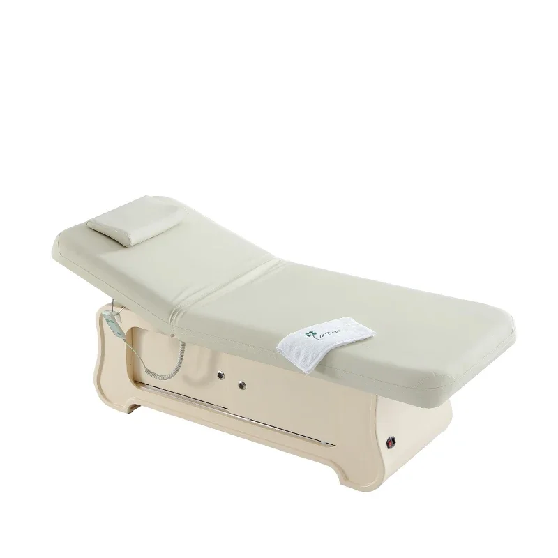 Solid Wood Facial Bed Electric Lifting and Foldable Constant Temperature Heating Physiotherapy Bed