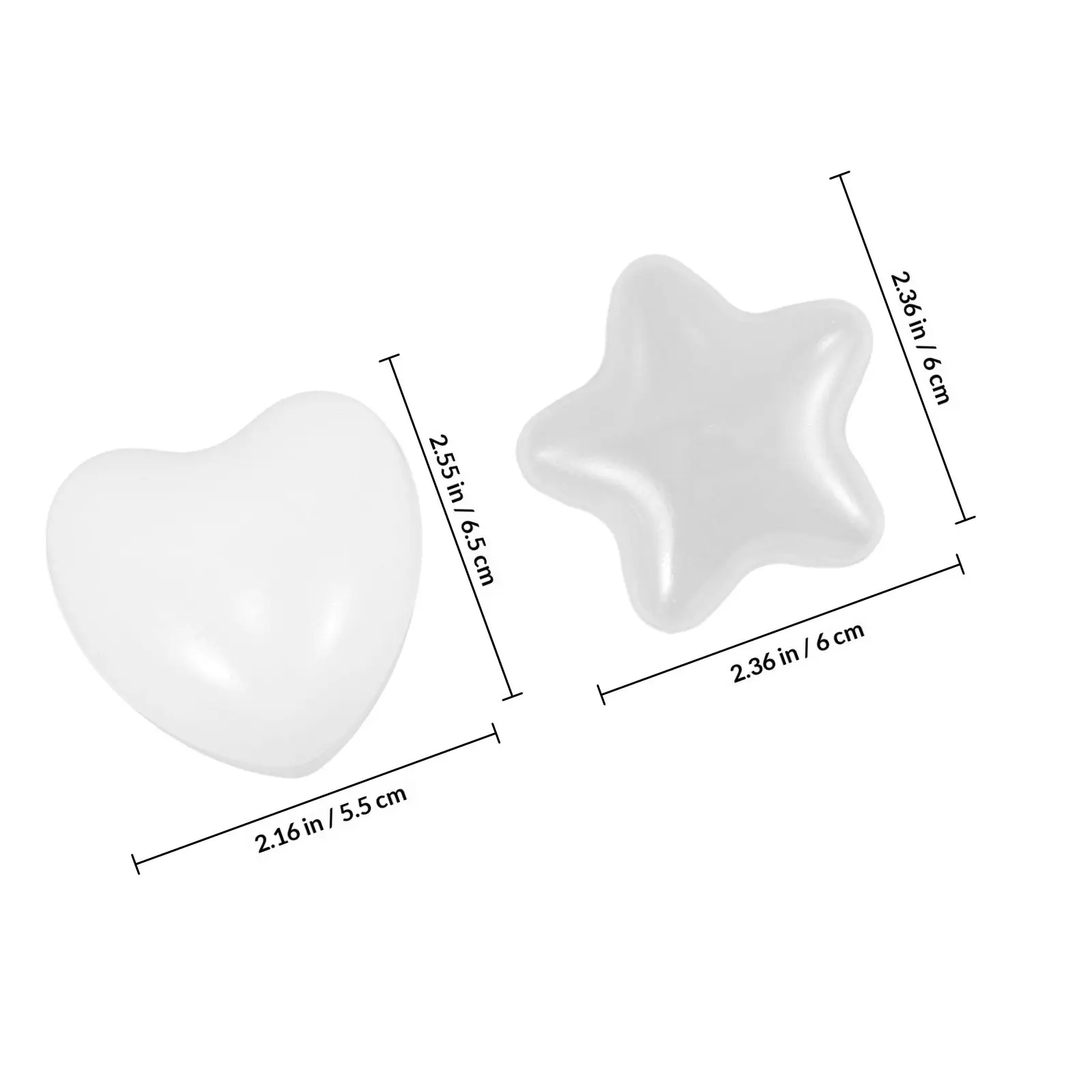 100Pcs 별 모양 하트 오션 볼 어린이를위한 가볍고 청소하기 쉬운 안전 둥근 모서리 풀 볼 피트 플레이 하우스 텐트 장식