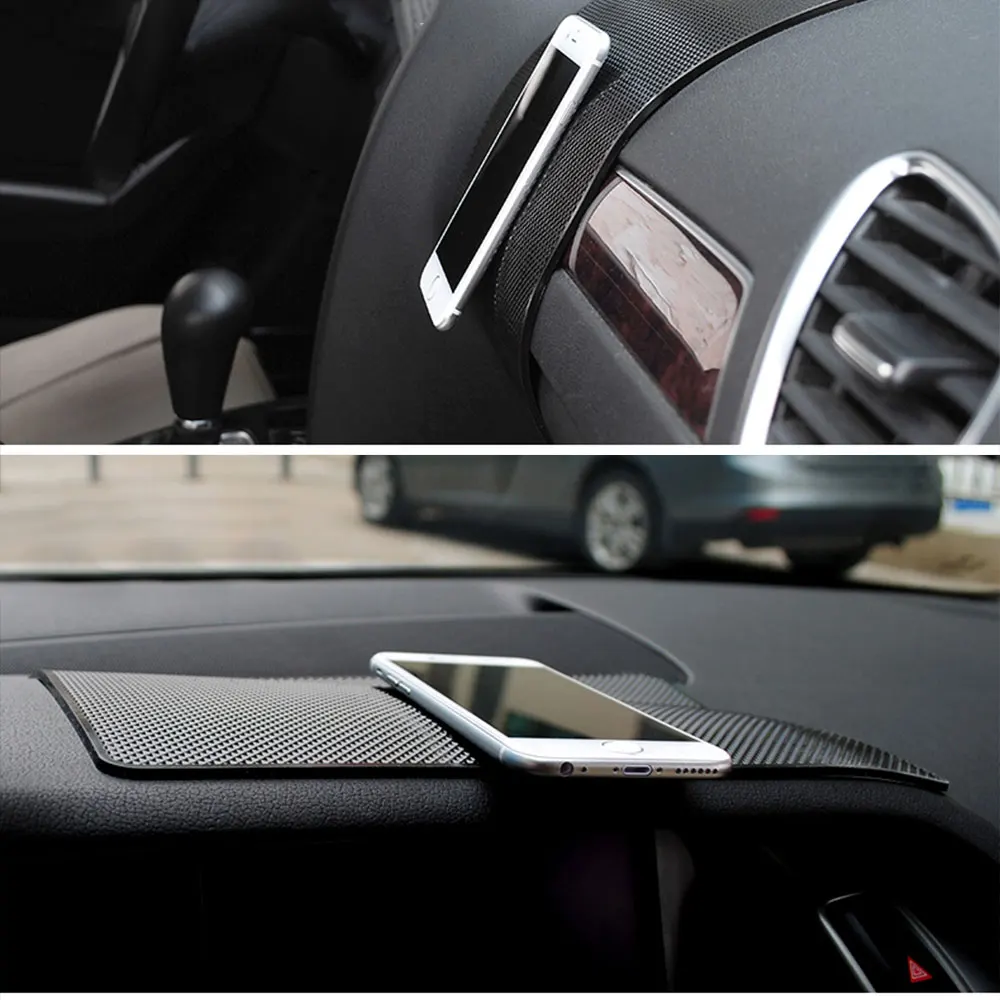 Car Dashboard Non Slip Grip Sticky Pad Mobile Phone Holder Mat Anti-Skid Silicone Auto Interior Accessories