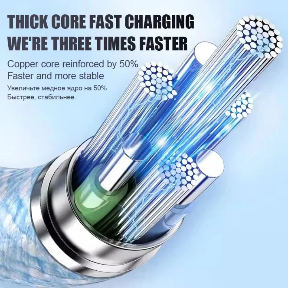 3개입 100W USB C to 타입 C 케이블 고속 충전 케이블 USB 타입 C to 타입-C 나일론 브레이디드 퀵 차지 어댑터 데이터 코드 1m