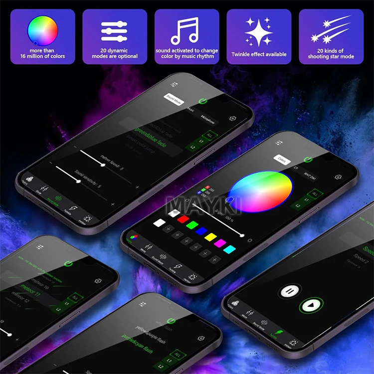 Description Picture 3 of item50W RGBW twinkle effect phone APP control led fiber optic light source