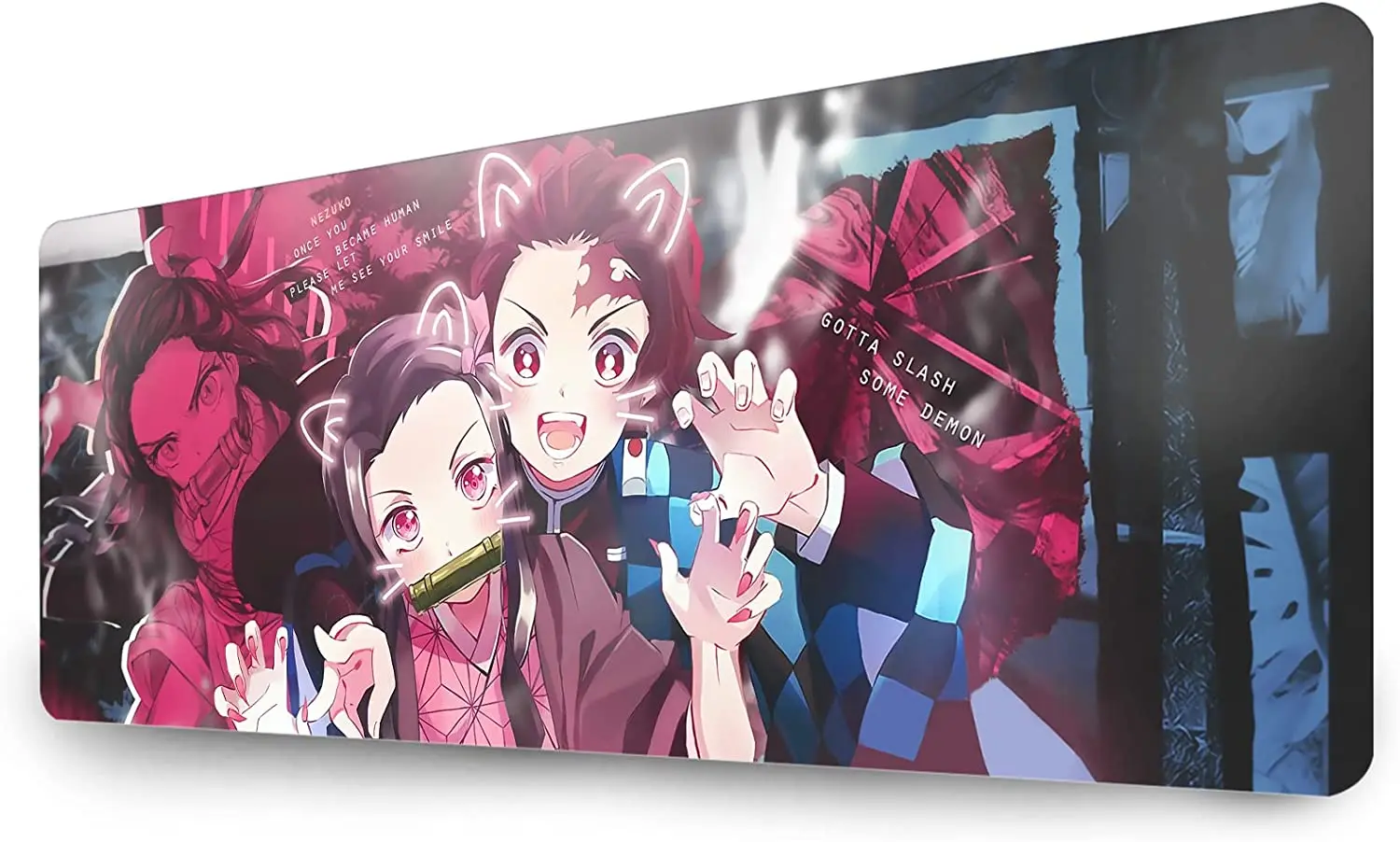 

For Anime Large Extended Gaming Mouse Pad Mat Stitched Edges Ultra Thick 3 Mm Wide Long Mousepad 31.5x11.8x0.12 Inch DS08