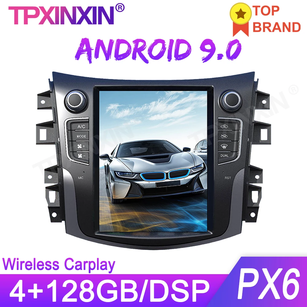 

128G Android 9,0 для NISSAN TERRA PX6 4 Гб ОЗУ Тесла стиль Автомобильный GPS-навигатор головное устройство Автомобильный мультимедийный плеер радио магнитофон