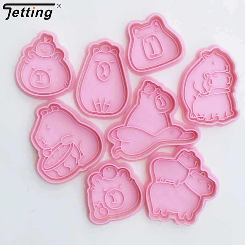 Cartoon Capybara Shaped Cookie Cutter Cute Animal Fondant Biscuit Mold Cake Decoration Tools Baking Accessories Kitchen Gadget