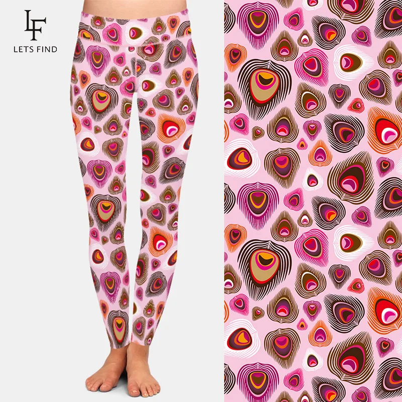 Рисунок 2 - Леггинсы LETSFIND женские с принтом павлинов
