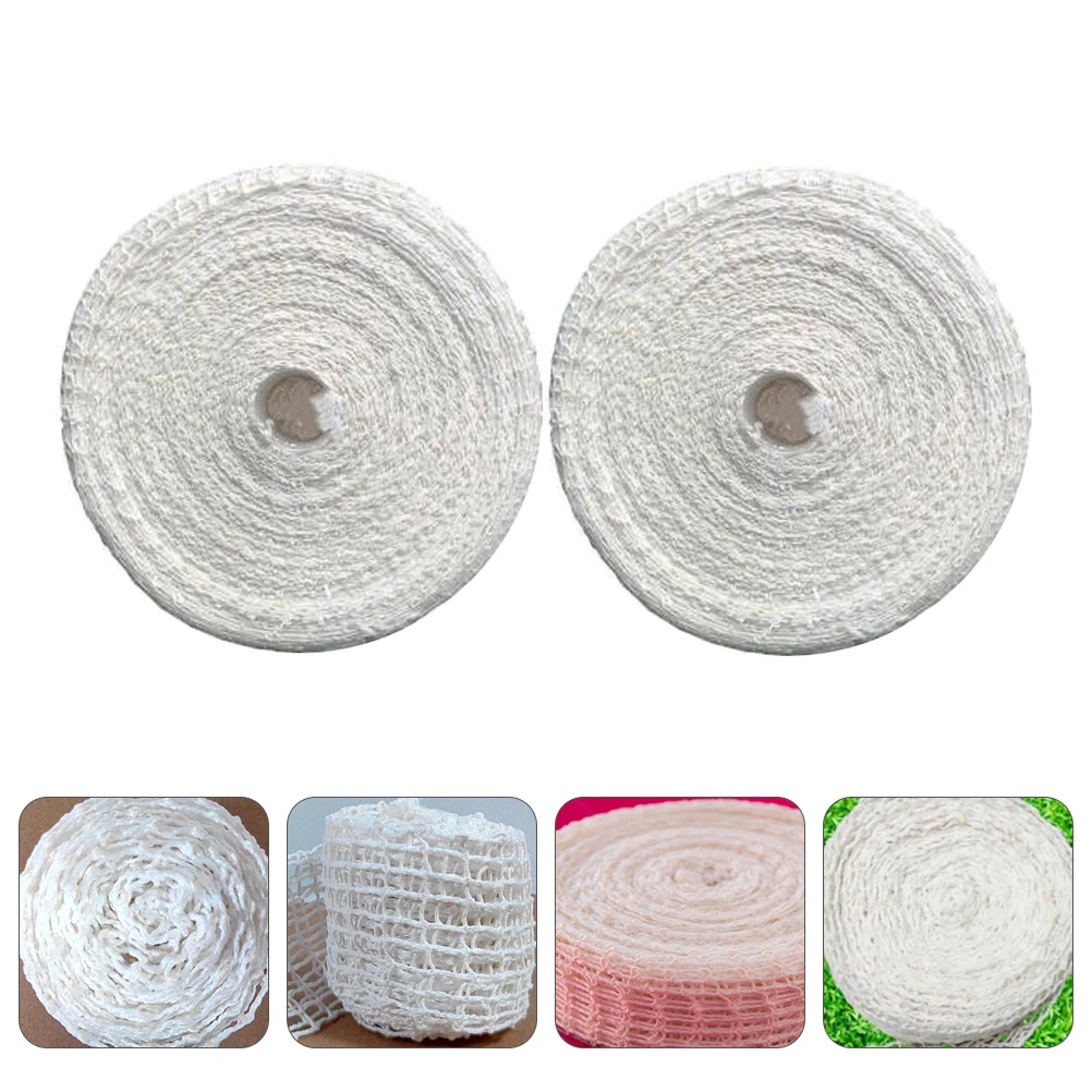 

2 Pcs Net Meat Char Siew Braided Rope Ground Sausage Italian Twine Cotton Thread Cooking Tool