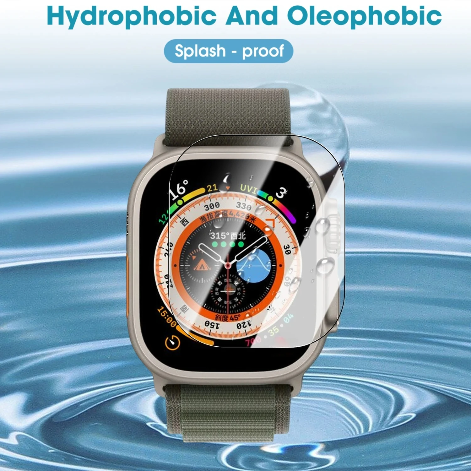 3 Pellicole Protettive TPU Per Popglory 1.3 Smart Watch – Antigraffio Autoriparanti – HD Trasparente - 3